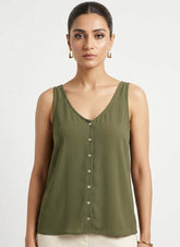 Imported women Sleeveless top linen Sleeveless top No-484 Velnoor Store