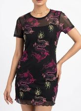 Imported western mini dress jersey mini dress No-707 Velnoor Store
