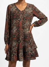Imported western dress silk mini dress No-704 Velnoor Store