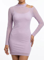 Imported Western Mini Dress net mini dress No-738 Velnoor Store