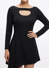 Imported western mini dress silk mini dress No-644 Velnoor Store