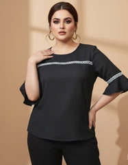 downest half sleeve-top 184 - Premium Quality, Chiffon, Stylish, Modern