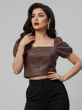 865 Women's Leather Bodycon Dress | Elegant Evening Wear Pakistan -velnoor