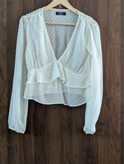 Imported Full sleeve top chiffon full sleeve top No-1433 Velnoor Store