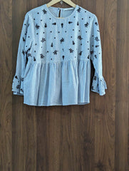 Imported Full sleeve top chiffon full sleeve top No-1466 Velnoor Store