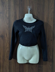 Imported Crop top jersey crop top No-4494 Velnoor Store