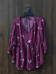 Imported Full sleeve top linen full sleeve top No-4730 Velnoor Store