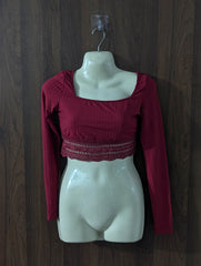Imported Crop top jersey crop top No-4214 Velnoor Store