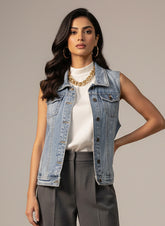 791 Girls Cropped Denim Jacket – Fashion Statement Pakistan | Velnoor