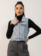 788 Girls Stylish Denim Jacket – Everyday Wear Pakistan | Velnoor