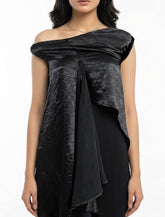 Imported Western mini dress silk jersey mini dress No-876 Velnoor Store