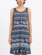 Imported Western mini dress jersey mini dress No-1028 Velnoor Store