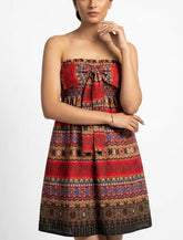 Imported Western mini dress cotton mini dress No-1029 Velnoor Store