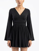Imported Western mini dress jersey mini dress No-1381 Velnoor Store