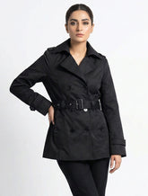 1600 Women's Straight Fit Wool Long Coat | Premium Winter Coat Pakistan - velnoor