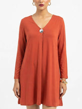 Imported Western mini dress jersey mini dress No-2640 Velnoor Store