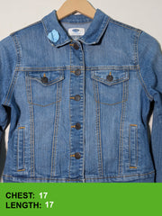 125 Classic Blue Denim Jacket for Girls Pakistan | Velnoor