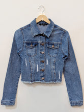 123 VIP JEANS Cropped Denim Jacket for girl – Cool & Chic Pakistan | Velnoor