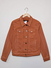 132 Trendy dark orange Denim Jacket for Girls Pakistan – Fashion Wear | Velnoor