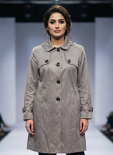 1661 Women's Long Coat with Buttons | Classic Winter Coat Pakistan - velnoor