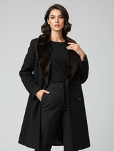 1682 Women's Long Flare Coat | Elegant Winter Style Pakistan - velnoor