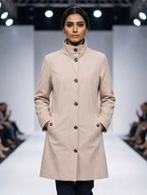 1823 Women's Classic Winter Coat | Timeless Style Pakistan - Velnoor