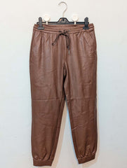 837 Women's Heavy Duty Leather Pants | Thick Faux Leather Trousers Pakistan - velnoor