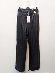 830 Women's Leather Office Trousers | Formal Faux Leather Pants Pakistan - velnoor