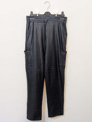 825 Women's Straight Fit Leather Trousers | Chic Faux Leather Pants Pakistan - velnoor