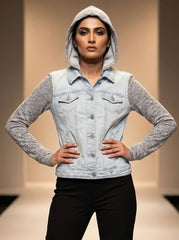 1173 Girls Trendy Denim Jacket – Street Fashion Pakistan | Velnoor