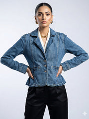 1171 Stylish Denim Jacket for Teen Girls Online Pakistan | Velnoor