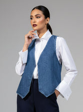 782 Girls Long Denim Jacket – Street Fashion Pakistan | Velnoor