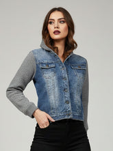781 Trendy Cropped Denim Jacket for Teen Girls Pakistan | Velnoor