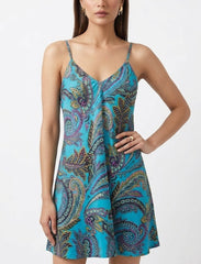 Imported Western mini dress chiffon mini dress No-843 Velnoor Store