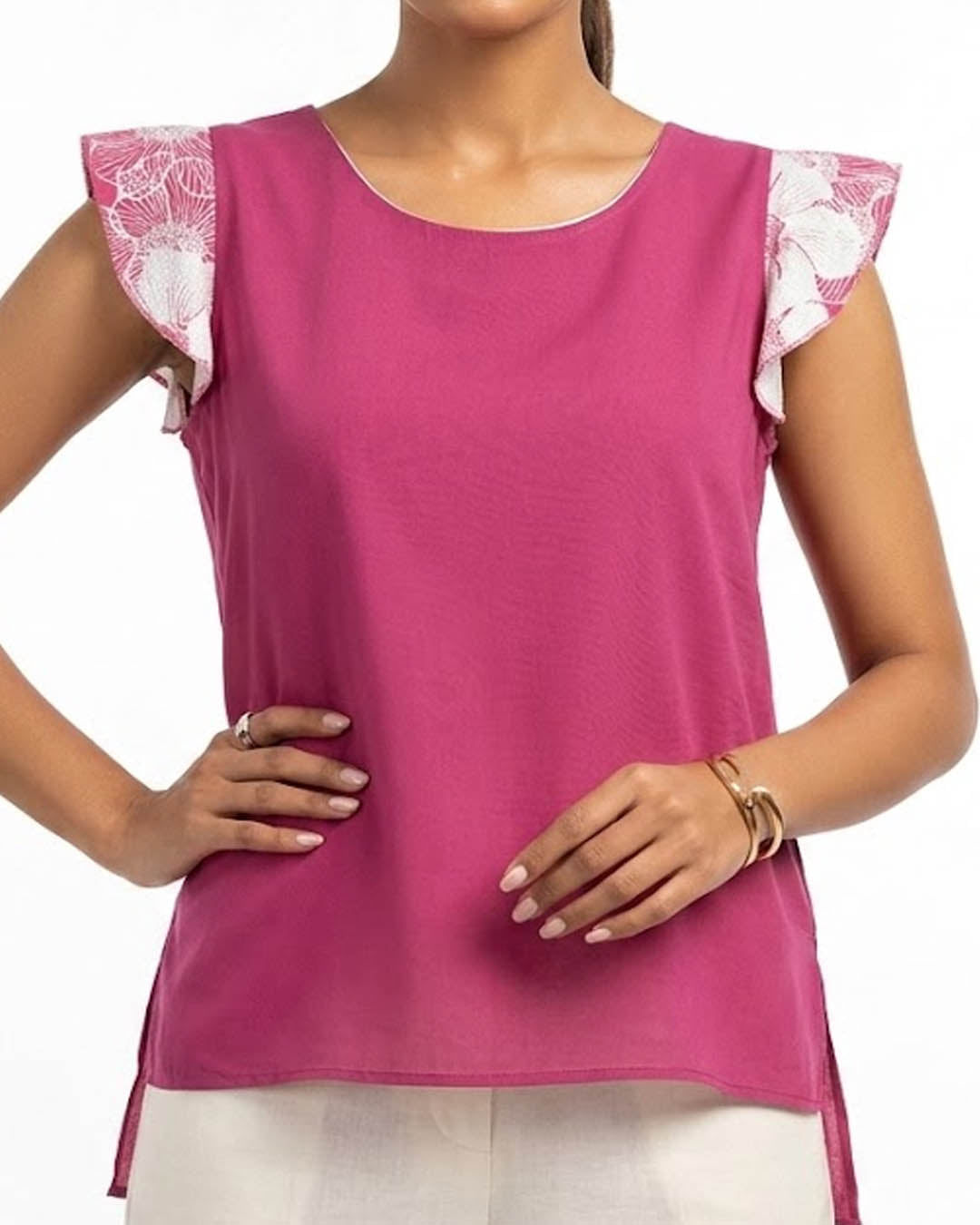 Imported Sleeveless chiffon sleeveless No-4068 Velnoor Store