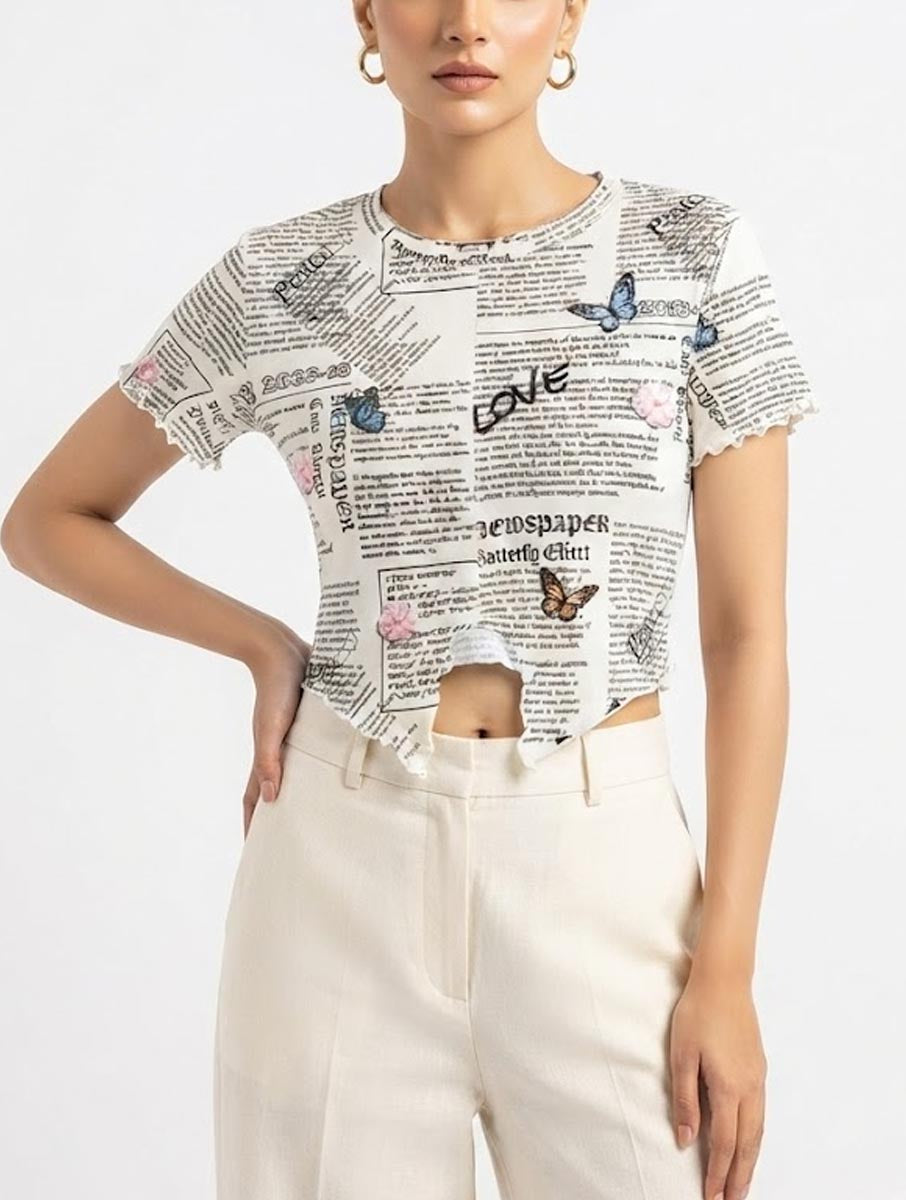 Crop top cotton crop top No-1888 Velnoor Store