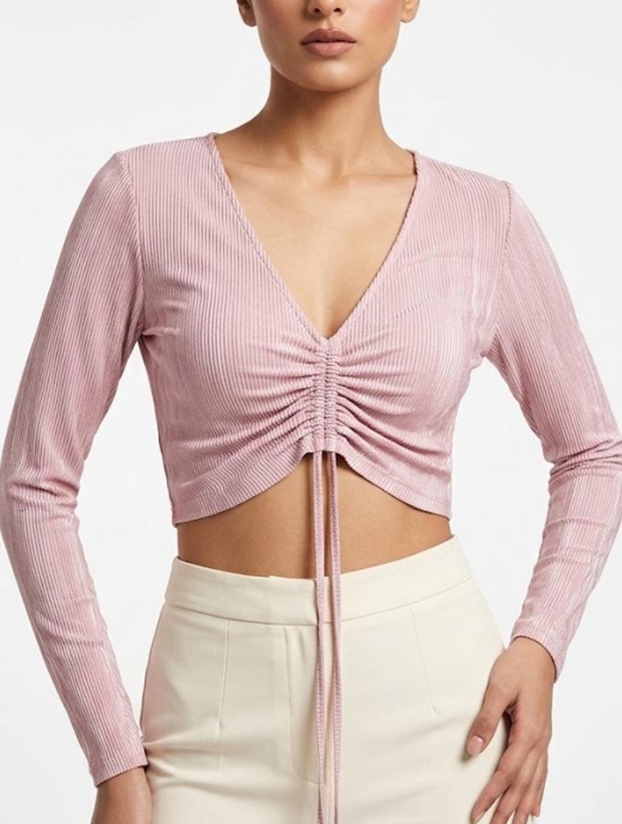 Crop top jersey crop top No-2045 Velnoor Store