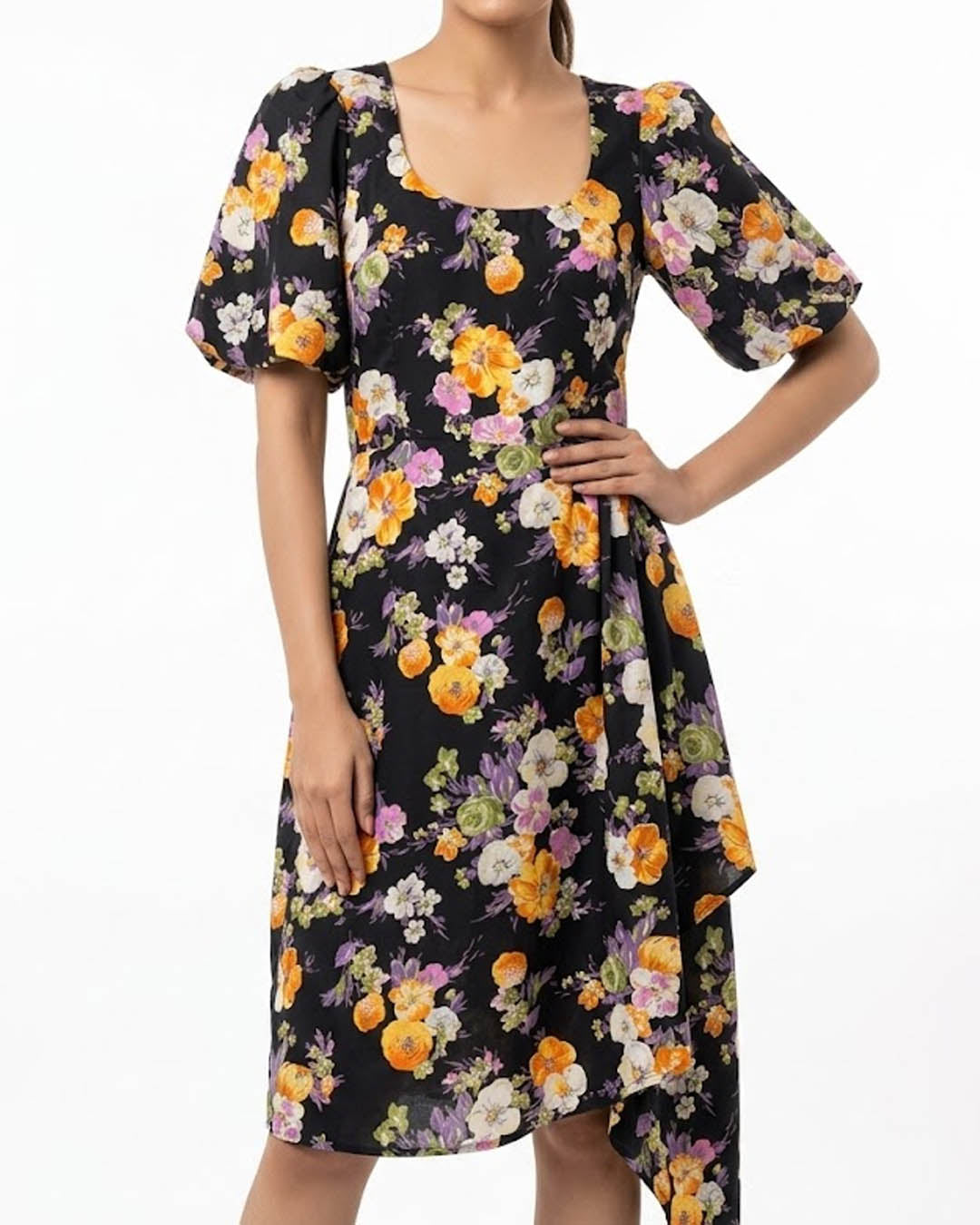 Imported Western long dress chiffon long dress No-4743 Velnoor Store