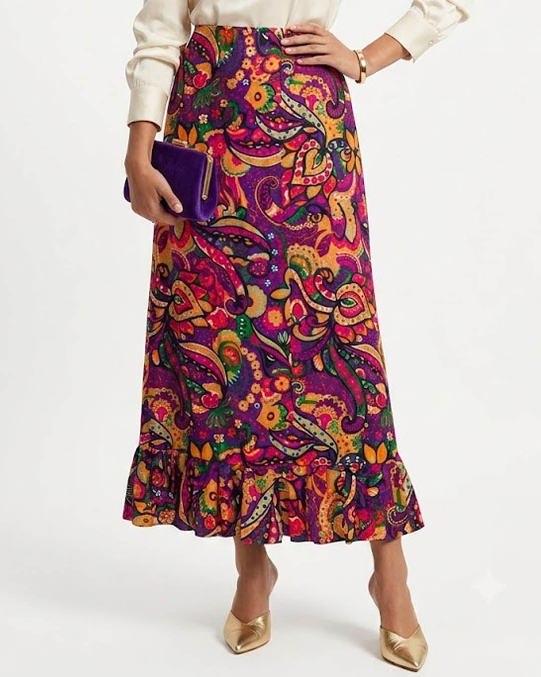 Imported Skirt chiffon skirt No-3282 Velnoor Store