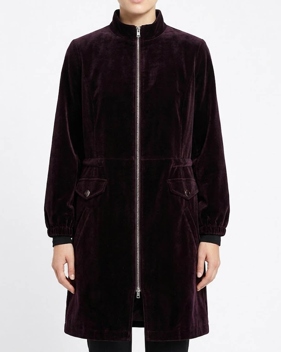Imported velvetlongcoat velvet velvetlongcoat No-6061 Velnoor Store