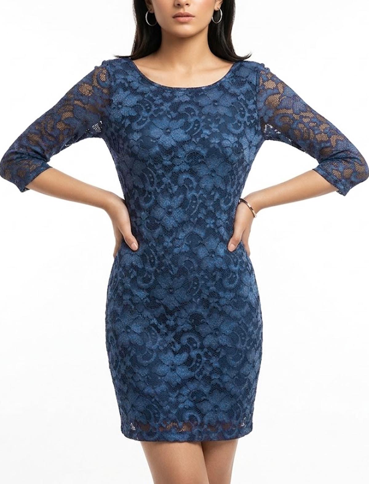 Imported Western mini dress net mini dress No-1332 Velnoor Store