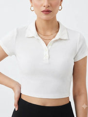 Imported Crop top cotton jersey crop top No-3558 Velnoor Store