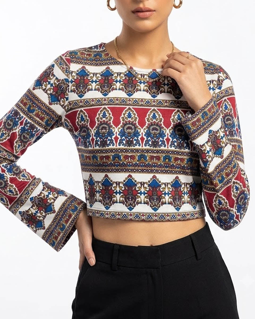 Imported Crop top jersey crop top No-3887 Velnoor Store