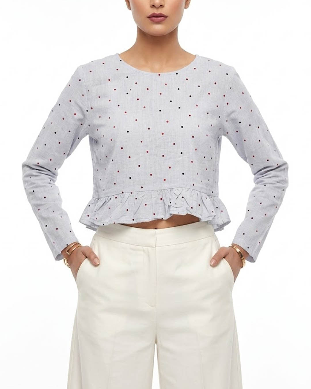 Imported Crop top cotton crop top No-4343 Velnoor Store