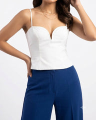 Imported Crop top silk jersey crop top No-3606 Velnoor Store