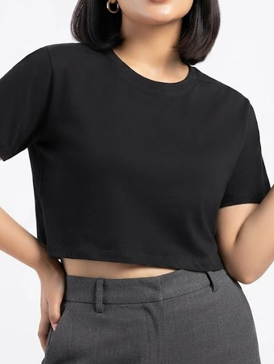 Imported Crop top jersey crop top No-3479 Velnoor Store
