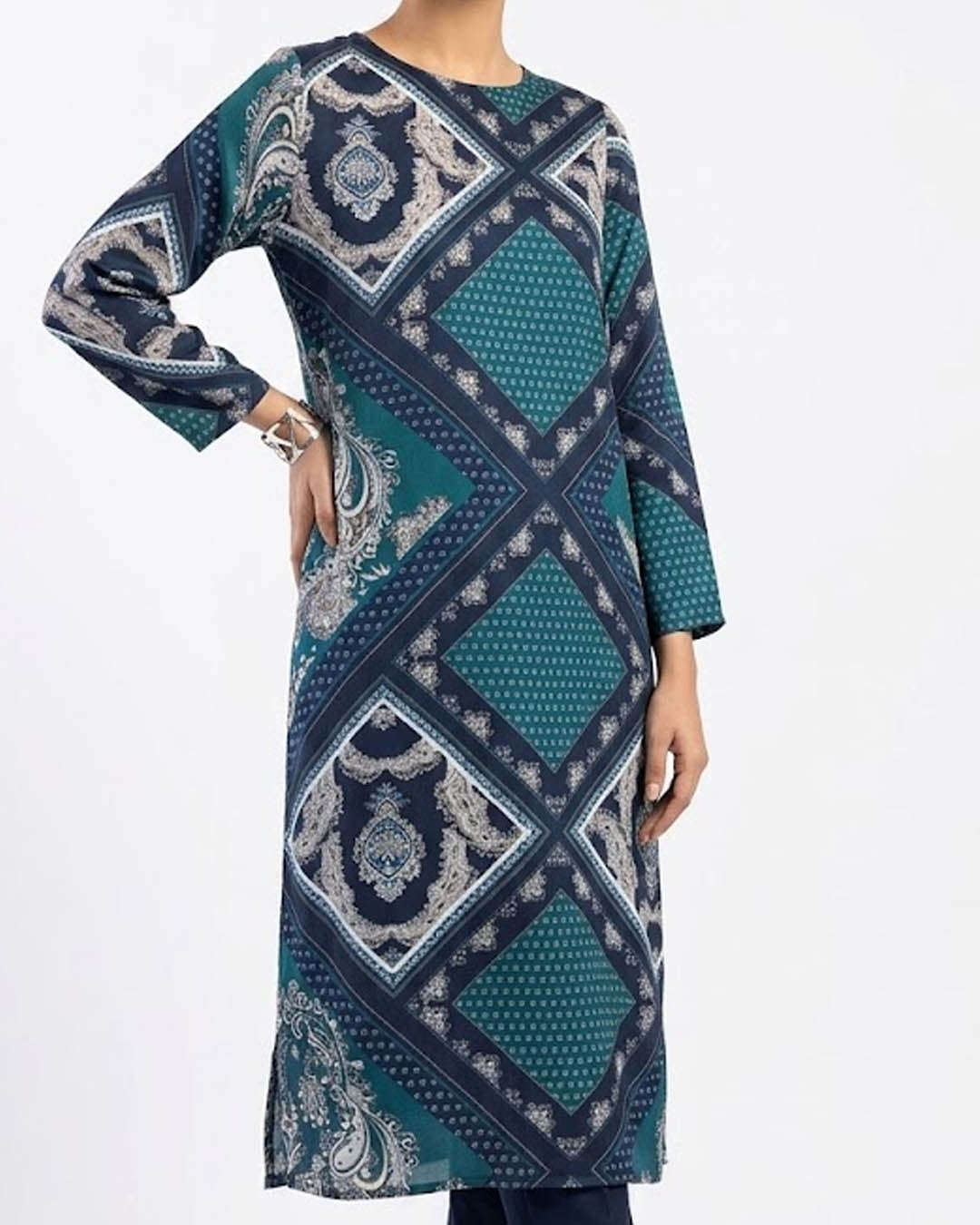Imported Kurti silk jersey kurti No-3659 Velnoor Store