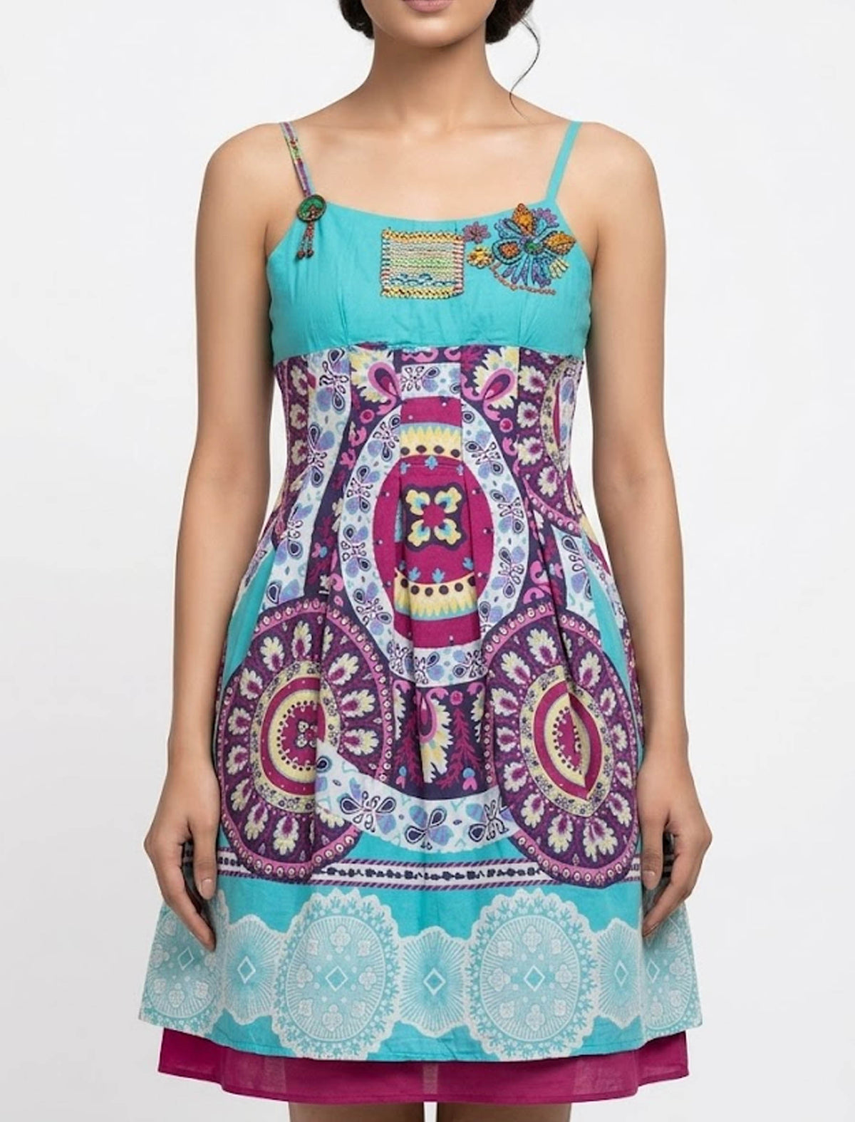 Imported Western mini dress chiffon mini dress No-866 Velnoor Store
