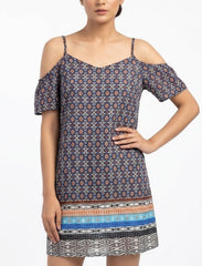 Imported Western mini dress chiffon mini dress No-1260 Velnoor Store