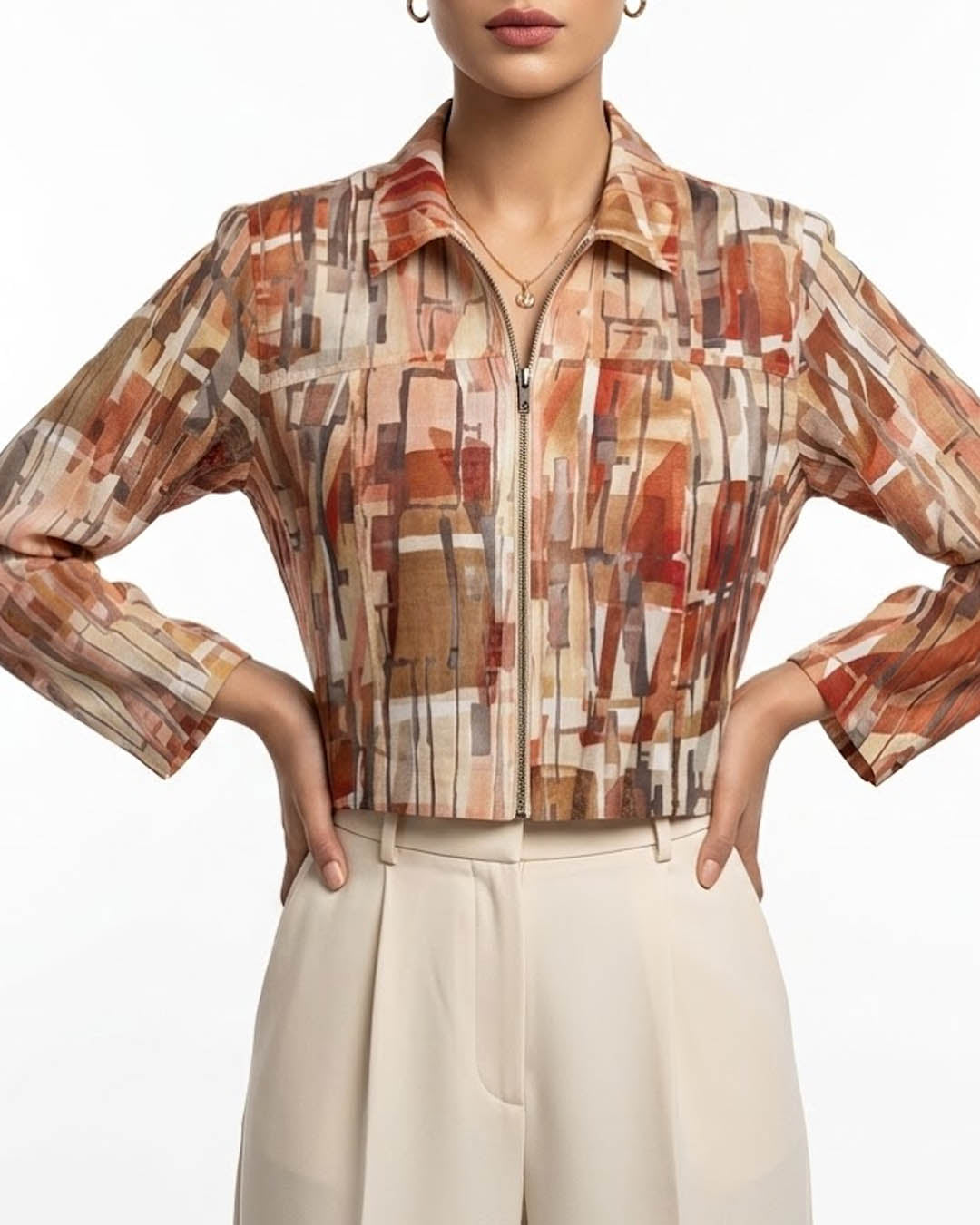 Imported Full sleeve top net full sleeve top No-4619 Velnoor Store